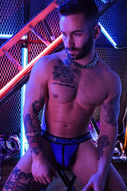 Jockstrap BreedWell NightCrawler Edition Breathable Strong Mesh Pouch Blue 18 - SexyMenUnderwear.com