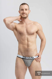 Jockstrap MASKULO Microfiber Jock Silky Band Gray JS162-93 26 - SexyMenUnderwear.com