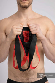 Jockstrap MASKULO Printed Mesh Jock Elastic Extra Comfort JS074-10 28 - SexyMenUnderwear.com