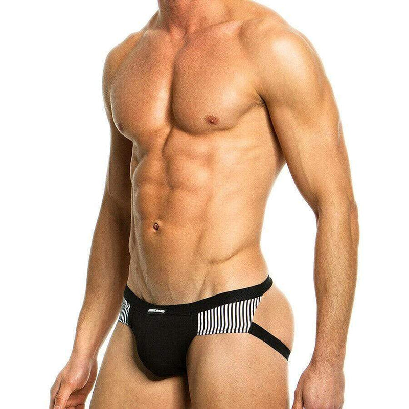 Jockstrap Modus Vivendi Viscose Jock Collection Animal Black 06816 1 - SexyMenUnderwear.com