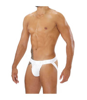 Jockstrap TOF PARIS Alpha Jock Sexy Cut Soft Cotton Jersey White 30 - SexyMenUnderwear.com