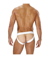 Jockstrap TOF PARIS Alpha Jock Sexy Cut Soft Cotton Jersey White 30 - SexyMenUnderwear.com