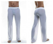 Joe Snyder Sexy Sweatpants Sheer Lounge Pants White Mesh JS30 3 - SexyMenUnderwear.com
