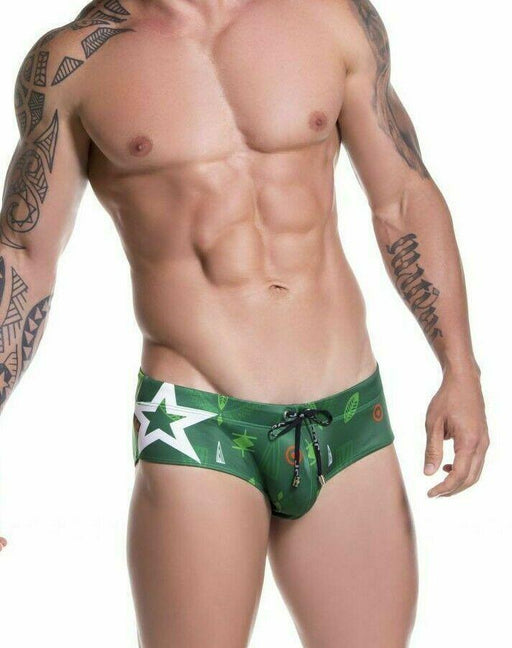 JOR Swimwear Masai Low Rise Swim Briefs Green 0767 3 - SexyMenUnderwear.com