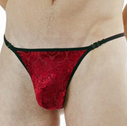 Large L'Homme Invisible String Transparent Detachable Thong Red Tosca MY83 6 - SexyMenUnderwear.com
