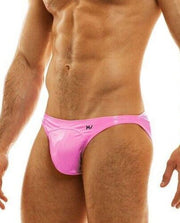 LARGE Modus Vivendi Low-Cut Brief Viral Vinyl Tight Fit Briefs Neon Pink 08013 - SexyMenUnderwear.com