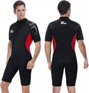 LARGE Owntop 3mm Wetsuit Stretchy Neoprene Diving Suit One Piece Red MX5 - SexyMenUnderwear.com