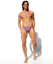 LARGE RUFSKIN Thong STREAM Premium Stretch Rayon Soft-Knit Pouch Dark Melrose 16 - SexyMenUnderwear.com