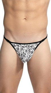 L'Homme Invisible String Cyntinet Striptease Thong Satin UW08 7 - SexyMenUnderwear.com