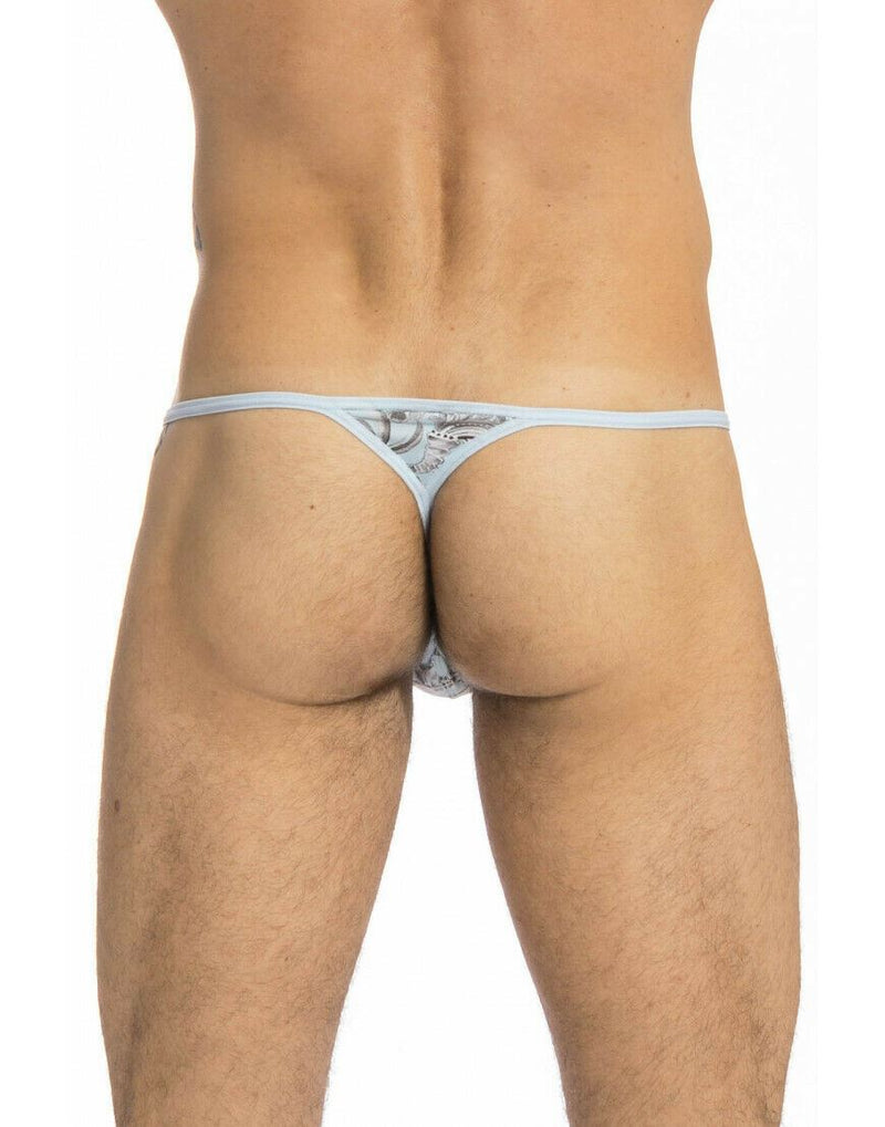 L'Homme Invisible String ELIS Striptease Thong Detachable Snap Sky Blue MY11X 6 - SexyMenUnderwear.com