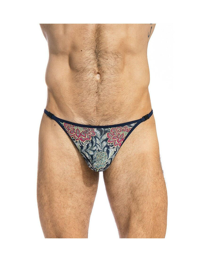 L'Homme Invisible Thong Erwan Snaps String Transparent Striptease Mid Blu UW08 3 - SexyMenUnderwear.com
