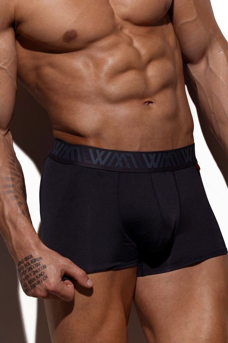 LVW AMSTERDAM Boxers Trunk High Quality Smooth Lycra Jersey ECO Boxer Navy 19B - SexyMenUnderwear.com