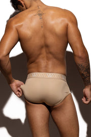 LVW AMSTERDAM Luxury Brief Smooth Lycra Jersey Briefs Nude Sand 13 - SexyMenUnderwear.com