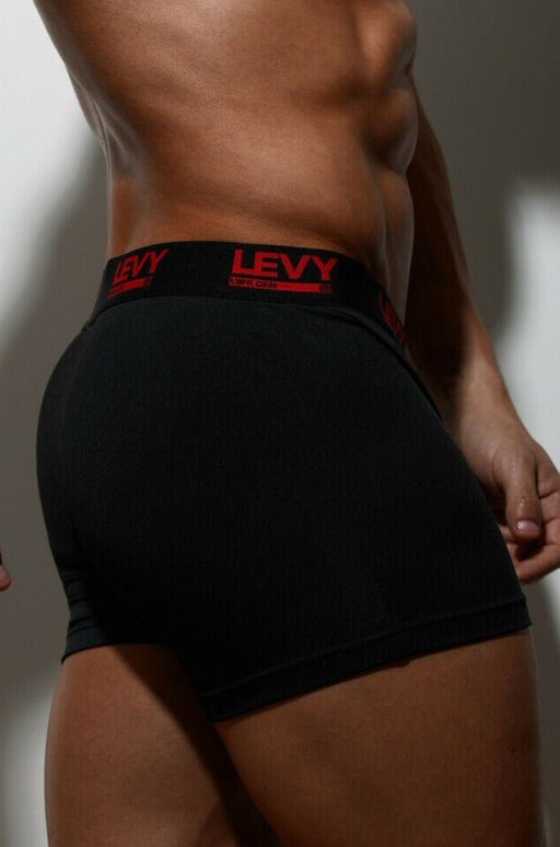 LVW LEVY Boxer Trunk Stretchy Microfiber Black 19 - SexyMenUnderwear.com
