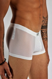 M-HOM Boxer Temptation Delight White MEDIUM 1 - SexyMenUnderwear.com