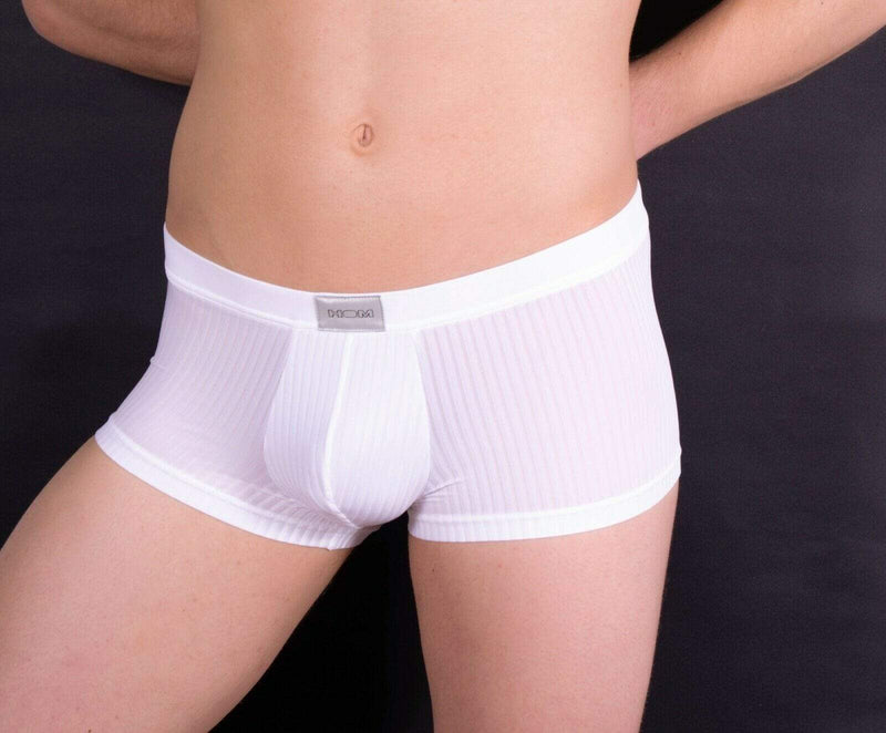 M-HOM Boxer Temptation Delight White MEDIUM 1 - SexyMenUnderwear.com