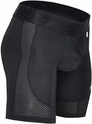 Mao Sport Boxer Compression Short Mid-Cut MicroFibre SportWear Black 7021 3 - SexyMenUnderwear.com