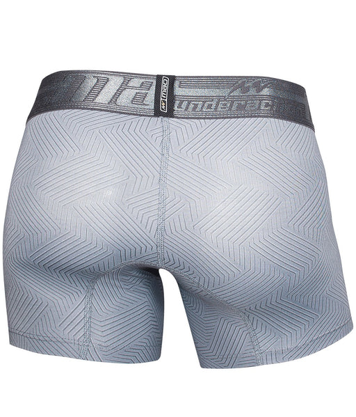 MAO SPORTS Boxer Short Stripe Stretching Resistance Casual Boxer Gray 2 - SexyMenUnderwear.com