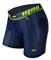 MAO Sports Boxer Soft & Stretchy Perforated Microfiber Neon Navy Blue 7034 6 - SexyMenUnderwear.com