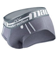 MAO Sports Briefs Line Stretchy Perfect Fit Cotton Gray Brief 13612.4 - SexyMenUnderwear.com