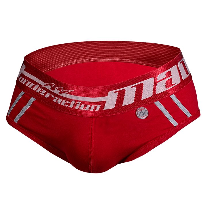 MAO Sports Briefs Line Stretchy Perfect Fit Cotton Red Brief 13612.4 - SexyMenUnderwear.com