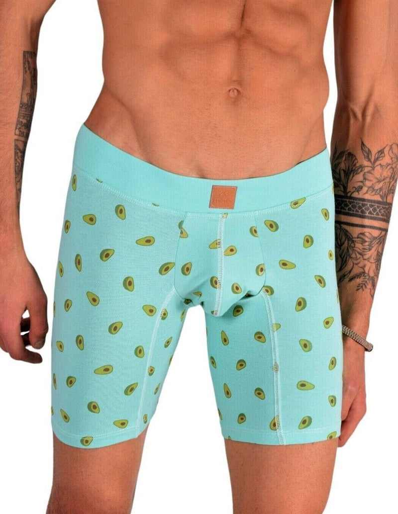 MAO Sports Casual Cotton Boxer With Stretchy Fabric Avocado Print - SexyMenUnderwear.com