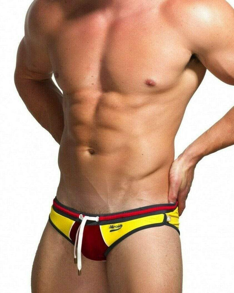 Marcuse Dragon Swim-Brief Swimwear Yellow 14 - SexyMenUnderwear.com