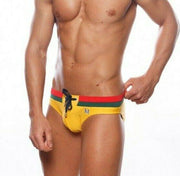 Marcuse Hermoso Swim-briefs Swimwear Yellow 7716 4 - SexyMenUnderwear.com