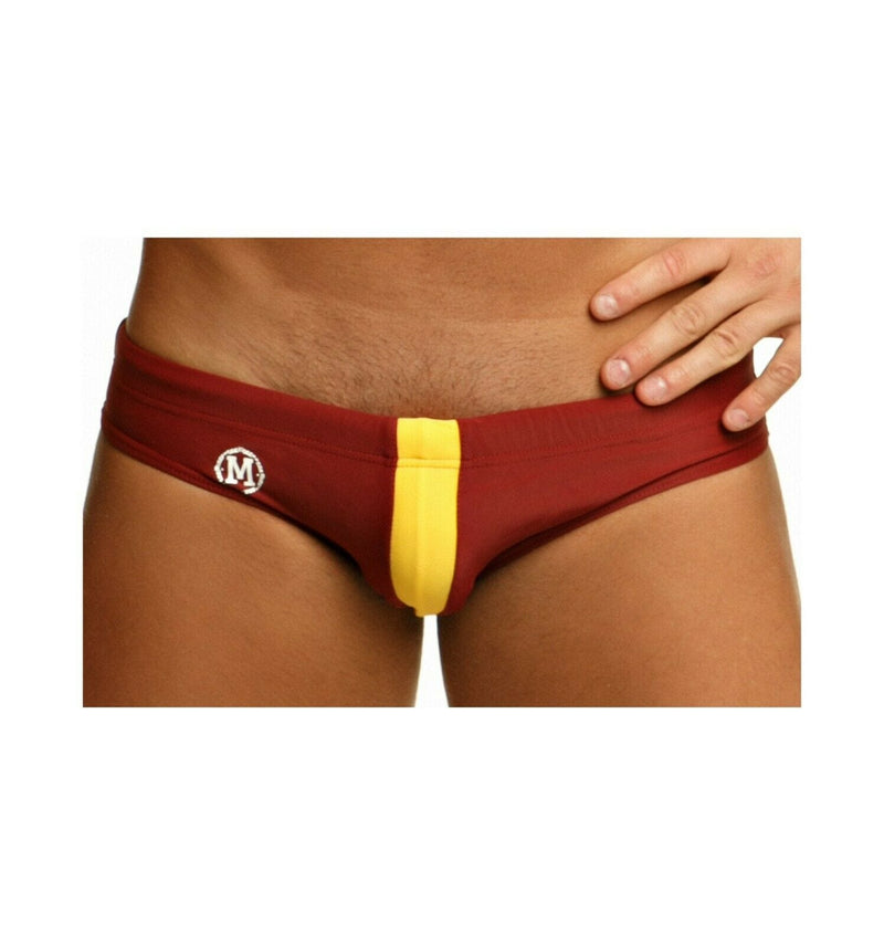 Marcuse Manifest swim-brief Swimwear Burgundy 2 - SexyMenUnderwear.com