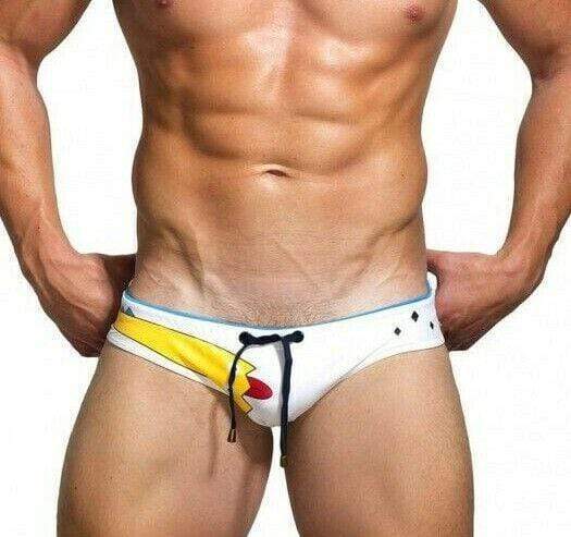 MARCUSE Monster Swim-brief Swimwear White 1 - SexyMenUnderwear.com