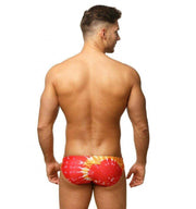 Marcuse Paradise Swim-Brief Swimwear Orange Tie Dye 1 - SexyMenUnderwear.com