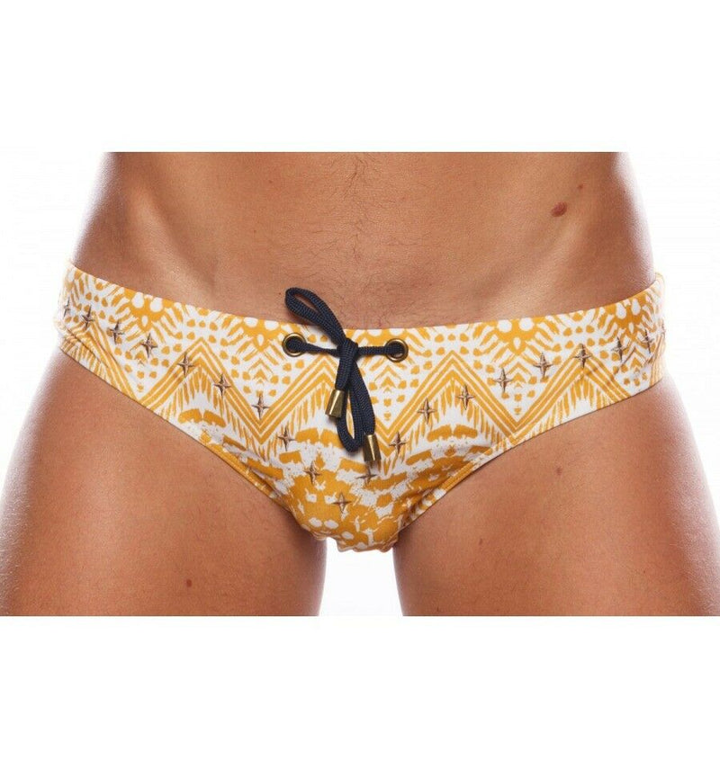 Marcuse Tribe Swim-briefs Swimwear Camel 07516 4 - SexyMenUnderwear.com