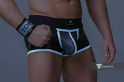 MASKULO Boxer Trunks Youngero Mesh Codpiece Regular Rear White TR051-80 20 - SexyMenUnderwear.com