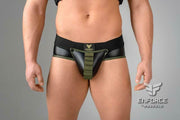 MASKULO Briefs EnForce Shot Belt Codpiece Regular Rear Black BR131-90 13 - SexyMenUnderwear.com
