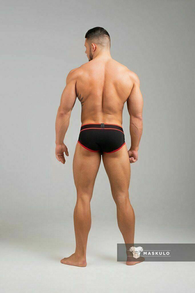 MASKULO Briefs LIFE Organic Cotton 2-Mesh Layer Red BR040-10 21 - SexyMenUnderwear.com