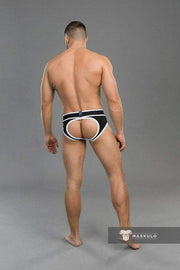 MASKULO Jock-Briefs LIFE Underwear Cotton Open Back Brief White BR041-90 24 - SexyMenUnderwear.com