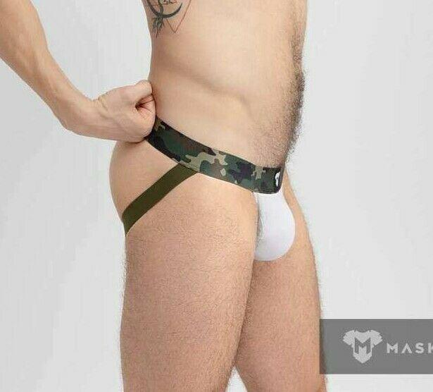MASKULO Jock Military Cotton Jockstraps White JS160-80 16 - SexyMenUnderwear.com