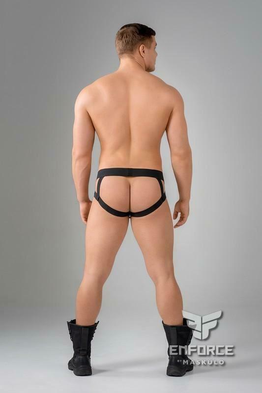 MASKULO Jockstraps EnForce Shot Belt Codpiece Jocks Army Green JS130 11 - SexyMenUnderwear.com