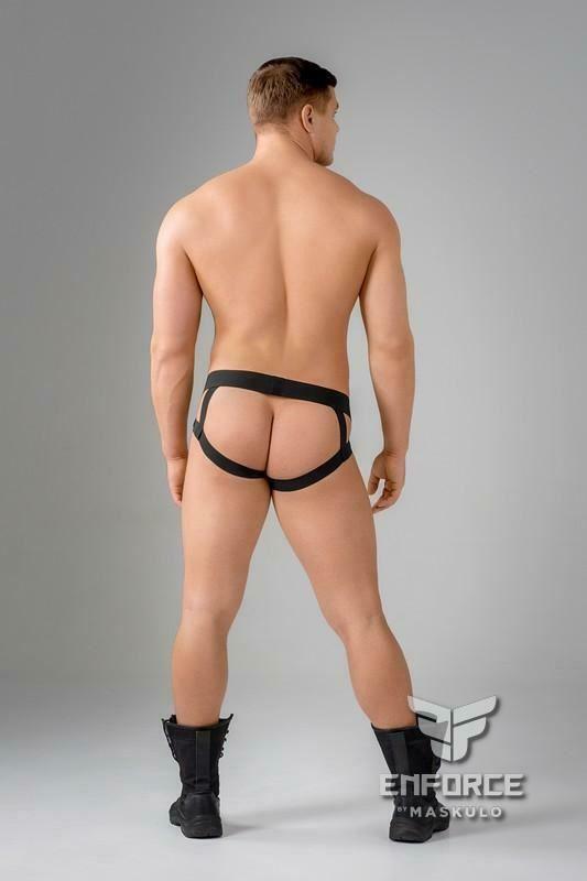 MASKULO Jockstraps EnForce Shot Belt Codpiece Jocks Army Green JS130 11 - SexyMenUnderwear.com