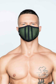MASKULO Life 3D-Mesh Masks Upper Layer Stretchy Band Green Mesh AC042-38 33 - SexyMenUnderwear.com