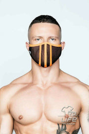 MASKULO Life Masks 3D-Mesh Upper Layer Stretchy Band Orange Neon AC042-16 33 - SexyMenUnderwear.com