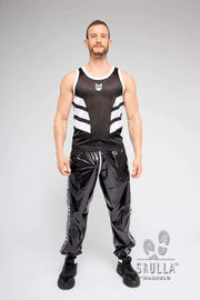MASKULO Mesh Tank Top Skulla Sportswear Tanktop White TP071-80 29 - SexyMenUnderwear.com