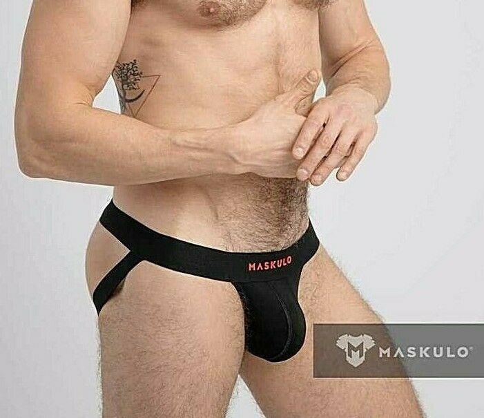 MASKULO MicroFiber Jockstrap Push-UP Lining Pouch Classic Black Jock JS072-90 17 - SexyMenUnderwear.com