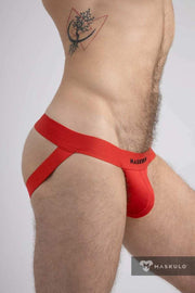 MASKULO MicroFiber Jockstrap Push-UP Lining Pouch Classic Red Jock JS072-10 17 - SexyMenUnderwear.com