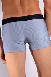 Medium Boxer HOM FRANCE Bussines Shirt Blue Ultra Chic Underwear 1 - SexyMenUnderwear.com