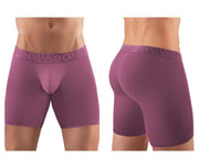 MEDIUM ErgoWear Long Boxer Brief Max XV Body-Defining fit Pink Marsala 1017 30 - SexyMenUnderwear.com