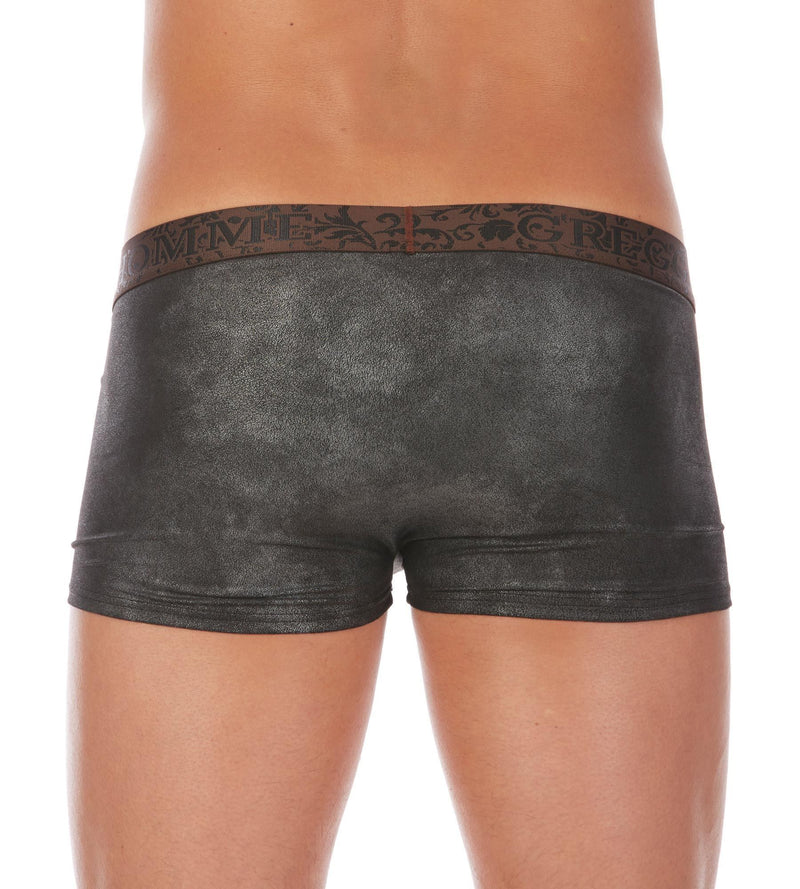 Medium Gregg Homme Boxer Brief Bronco Suede Cowhide Charcoal 113005 113 - SexyMenUnderwear.com