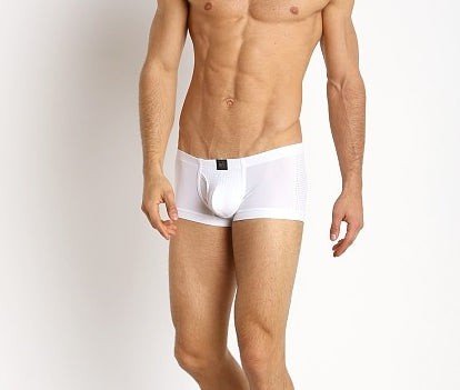 Medium Gregg Homme Drive Italian Mesh White Boxer 142605 MX8 - SexyMenUnderwear.com