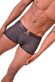 Medium Gregg Homme High-rise Honeycomb Boxer Brief Charcoal 132206 72 - SexyMenUnderwear.com
