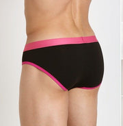 Medium Gregg Homme Hot Spell Briefs 122993 Black Pink MX3 - SexyMenUnderwear.com